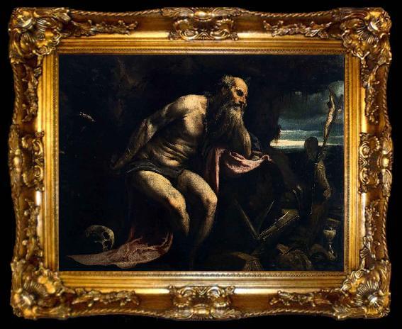 framed  Jacopo Bassano St Jerome, ta009-2